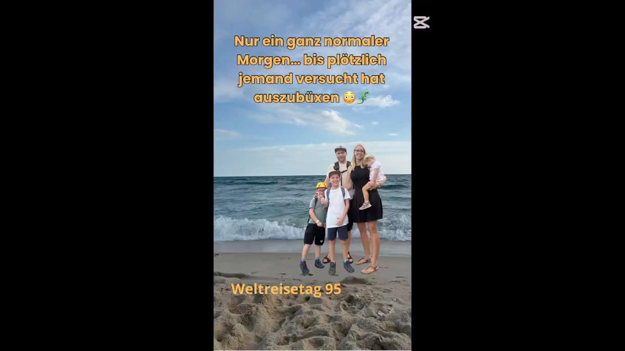 Leguan ausgebüxt, Kids happy, Suppe lecker. 