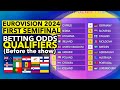 Qualifiers of the First Semifinal | Eurovision 2024 [BETTING ODDS]