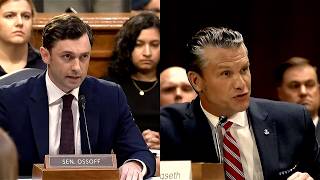 Jon Ossoff and Pete Hegseth spar at contention Iran War hearing
