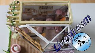 Cat Cafe Garden Room Box - Miniature - part 13