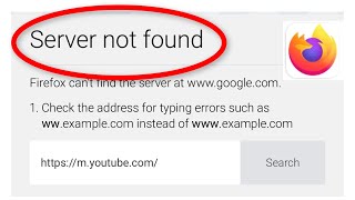 How To Fix FireFox Server Not Found Error Android & Ios || Fix Firefox Network Connection Error