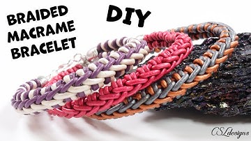 How to make a braided macrame bracelet ⎮ Macrame jewelry tutorial