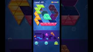 Block! Triangle Puzzle Tangram 'BASIC" Turmoil D 80/80 Level 1-100 Complete Solution  Walkthrough screenshot 3