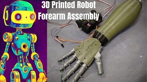 3D Printed Robot Arm Assembly Hand Inmoov Robotics