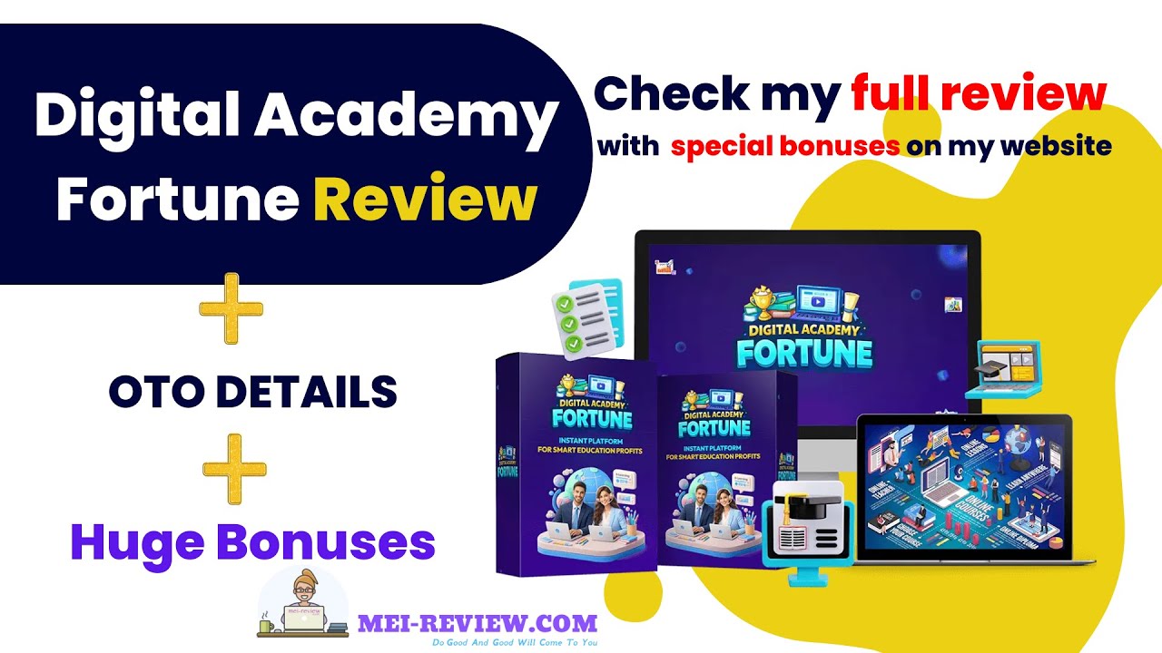 Digital Academy Fortune Review, OTO & Bonus: A DF platform to sell courses and ebooks