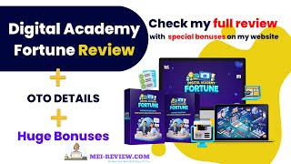 Digital Academy Fortune Review, OTO & Bonus: A DF platform to sell courses and ebooks screenshot 3