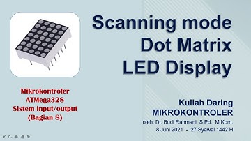 Scanning Mode | Dot Matrix LED Display 7x5 | MIKROKONTROLER | Tek Informatika | STMIK Banjarbaru