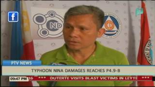 Typhoon #NinaPH damages reaches P4.9-B