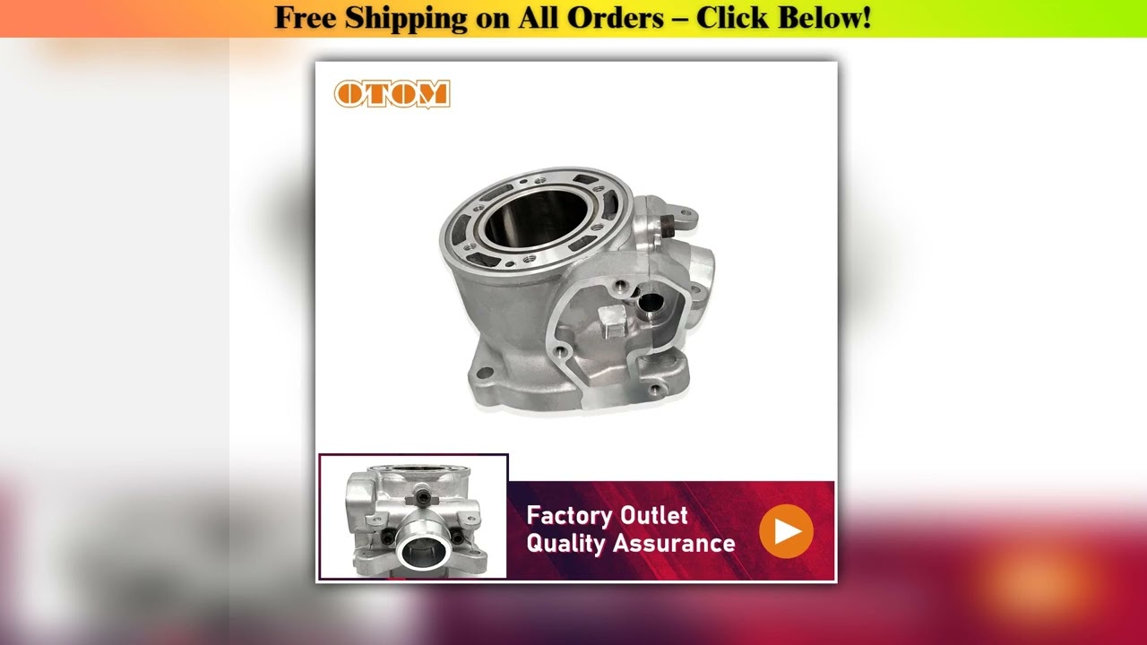 OTOM Motorcycle Air Cylinder Block Motocross Engine Parts Standard Bore 47mm Cylinder Head For KTM