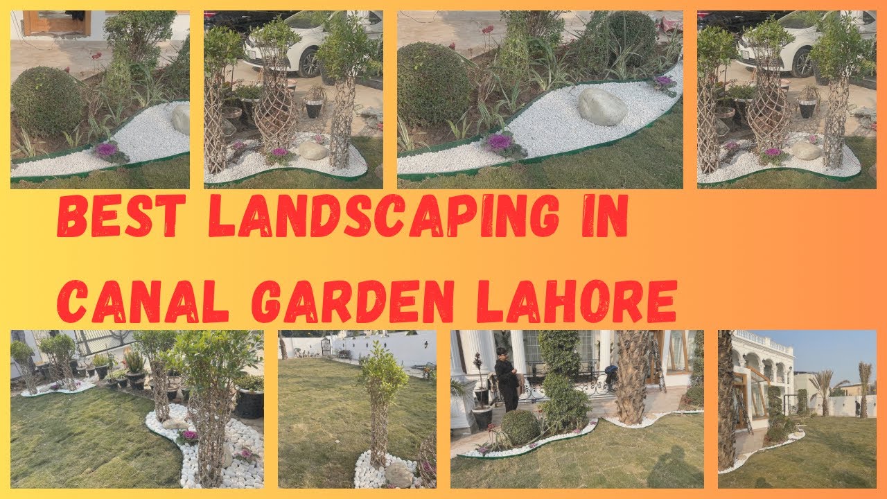 Unique landscaping at Canal Garden Lahore 