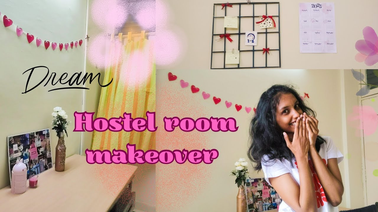 Hostel room makeover💖 | room transformation | aesthetic room | IBS ...