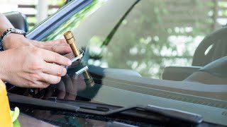 How to fix windshield crack/chip using windshield repair kit in 10 minutes!!! Quick DIY