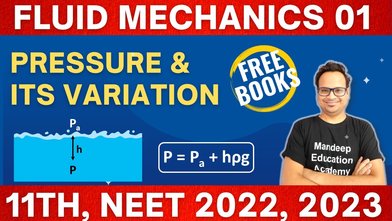 Fluid Mechanics 01 || Pressure & Variation Of Pressure With Depth ...