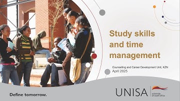 Unisa Study skills and time management