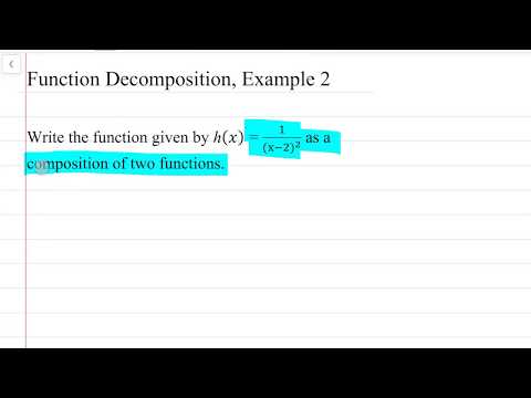 How to Decompose Functions: Example 2 | Mathematics by Queen Beauté