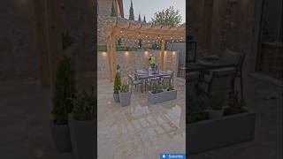 Abandoned Courtyard → Luxury Outdoor Dining Space #beforeafter #satisfying #timelapse #ytshorts