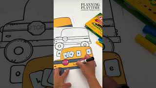 August Back to School Crafts - Editable School Bus Name Craft for Bulletin Boards and Keepsakes