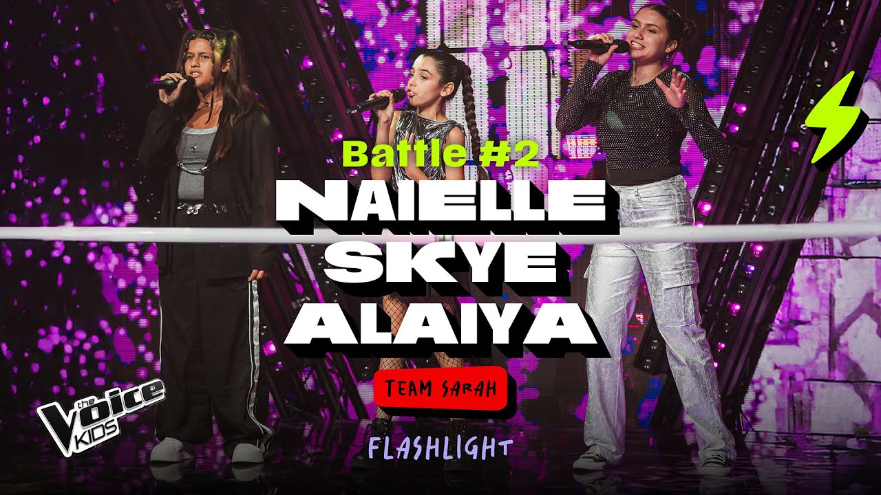 Naielle, Skye and Alaiya sing 'Flashlight" | Battles | The Voice Kids Malta 2025