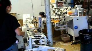 Candy apple making machine at Buell's Orchard