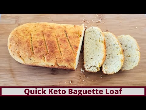 The Easiest Keto Baguette Loaf (Nut Free and Gluten Free)