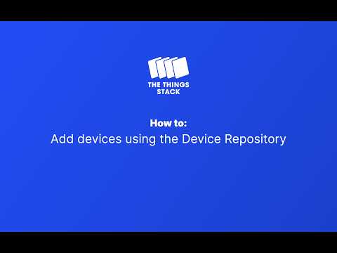 How to: Add a device with the Device Repository