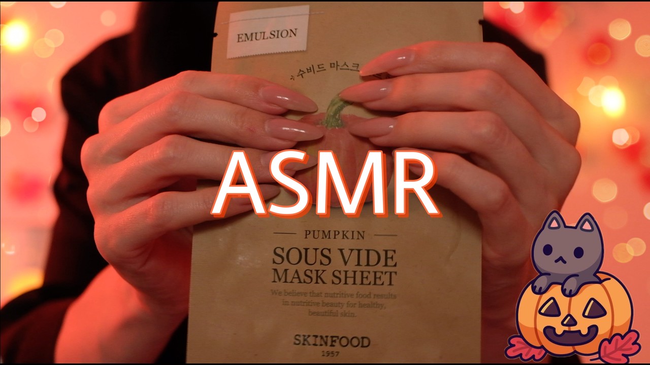 ASMR 👻 Doing your Ghost Makeup for Halloween Party • roleplay • layered sounds • no talking