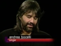 Andrea Bocelli Job İnterview On Charlie Rose 2000 & Andrew Collins Talks