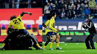 Nigerian Defender Bright Osayi Samuel Attacked Trabszonspor Fans.