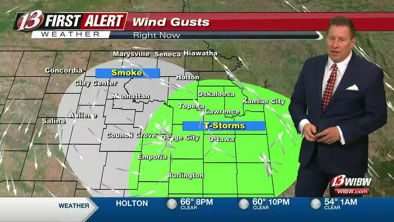 Scattered rain this evening - YouTube