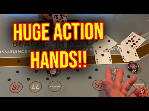 CRAZY ACTION FREE BET BLACKJACK!! SMASHING THE SIDE BETS!! #blackjack #casino #poker