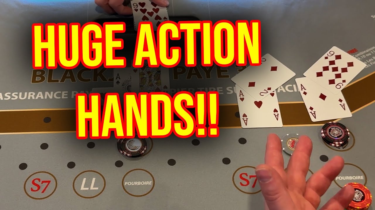 CRAZY ACTION FREE BET BLACKJACK!! SMASHING THE SIDE BETS!! 
