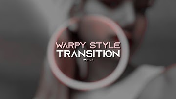 Warpy style transition [Part. 1] | after effects tutorial