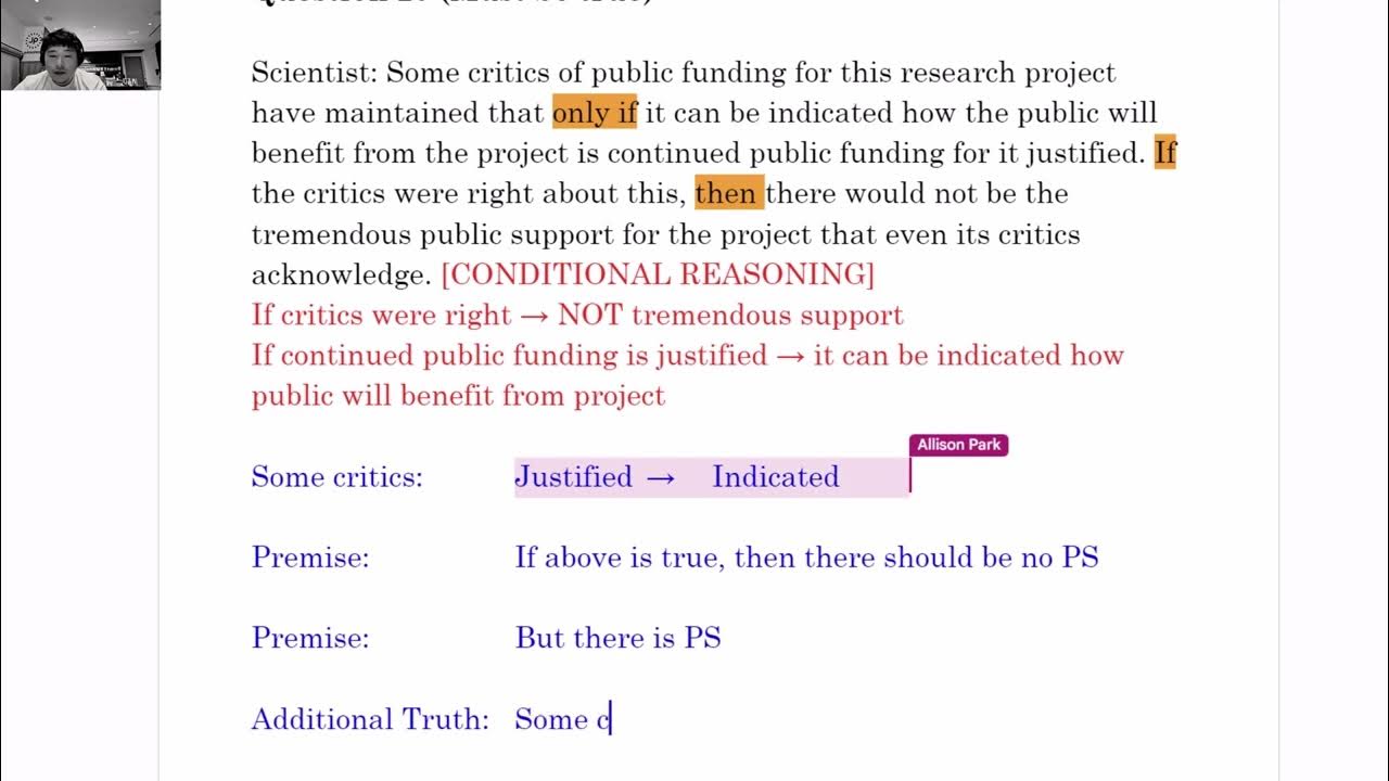 How to Confidently Approach LSAT LR Must Be True (ft. Harvard B.A. in Applied Math) PT30 S2 Q20