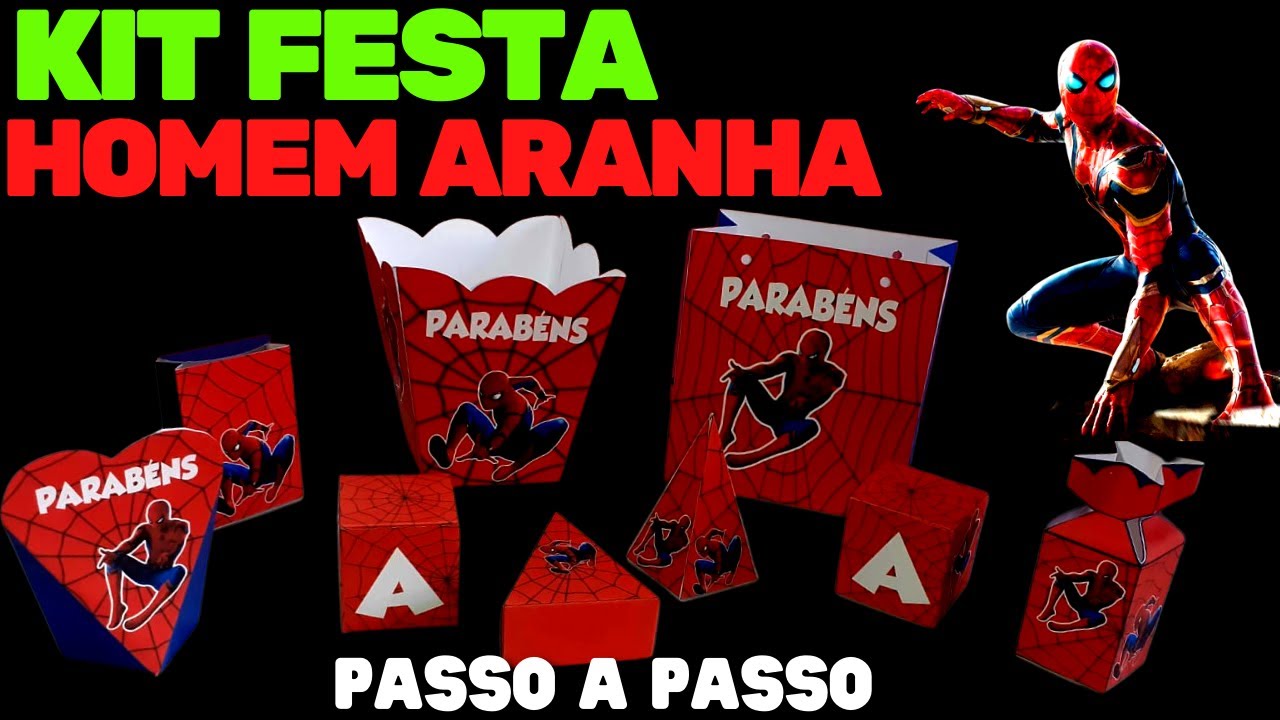 KIT FESTA HOMEM ARANHA 2023 PASSO A PASSO