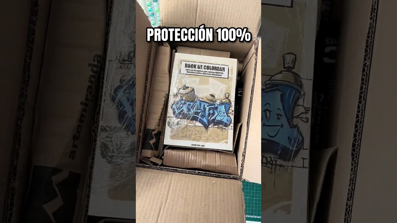 Protección extrema para mis libros de graffiti #graffiti #shipping #artist