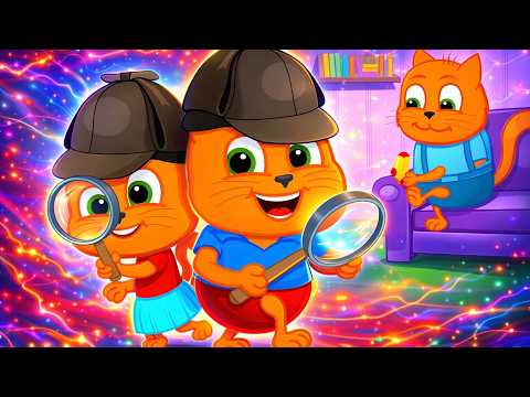 SOCK DETECTIVES - Cats Family in English - Cartoon for Kids 4K