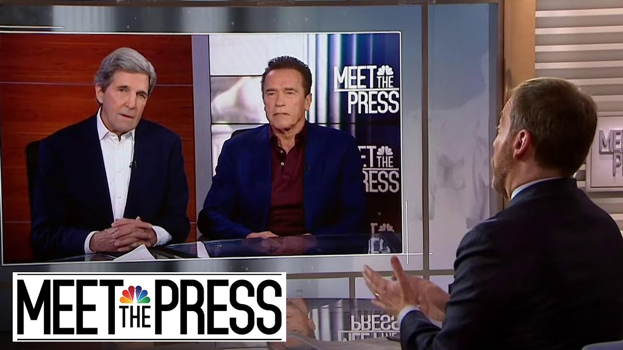 Full Kerry, Schwarzenegger: Have To Treat Climate Change 'Like A War' | Meet The Press | NBC News