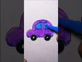 Easy Car Drawing for Kids 🚗 | Cute Simple Car Drawing Step by Step #shorts