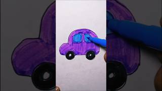 Easy Car Drawing 🚗 | Simple Drawing for Kids Step by Step #shorts