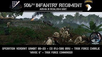 506th IRRU: Operation Verdant Gambit 08-23 - Task Force Charlie | "Havoc 6" | Task Force Commander