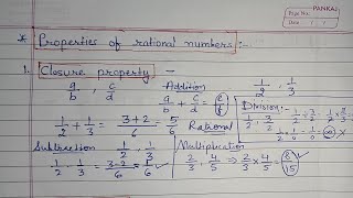 Properties Of Rational Numbers | Class 8Th | RBSE & State Board | Success Classes