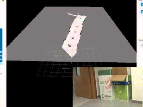 Exploration with Pioneer 3dx and camera Microsoft Kinect