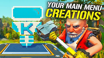 Checking Out AWESOME Subscriber Main Menu Creations! (Scrap Mechanic Gameplay)