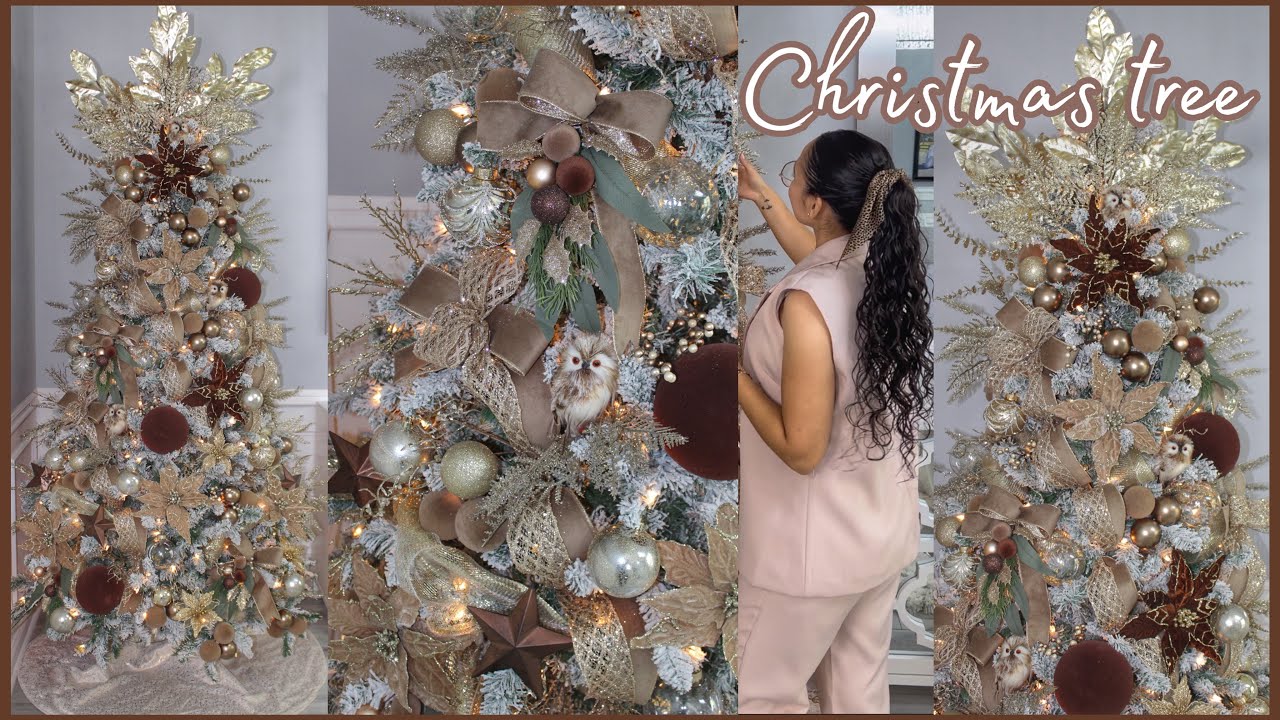 ✨🤎COMO DECORAR TU ÁRBOL DE NAVIDAD Facil & Elegante|IDEAS ORIGINALES|navidad 2024|christmas tree