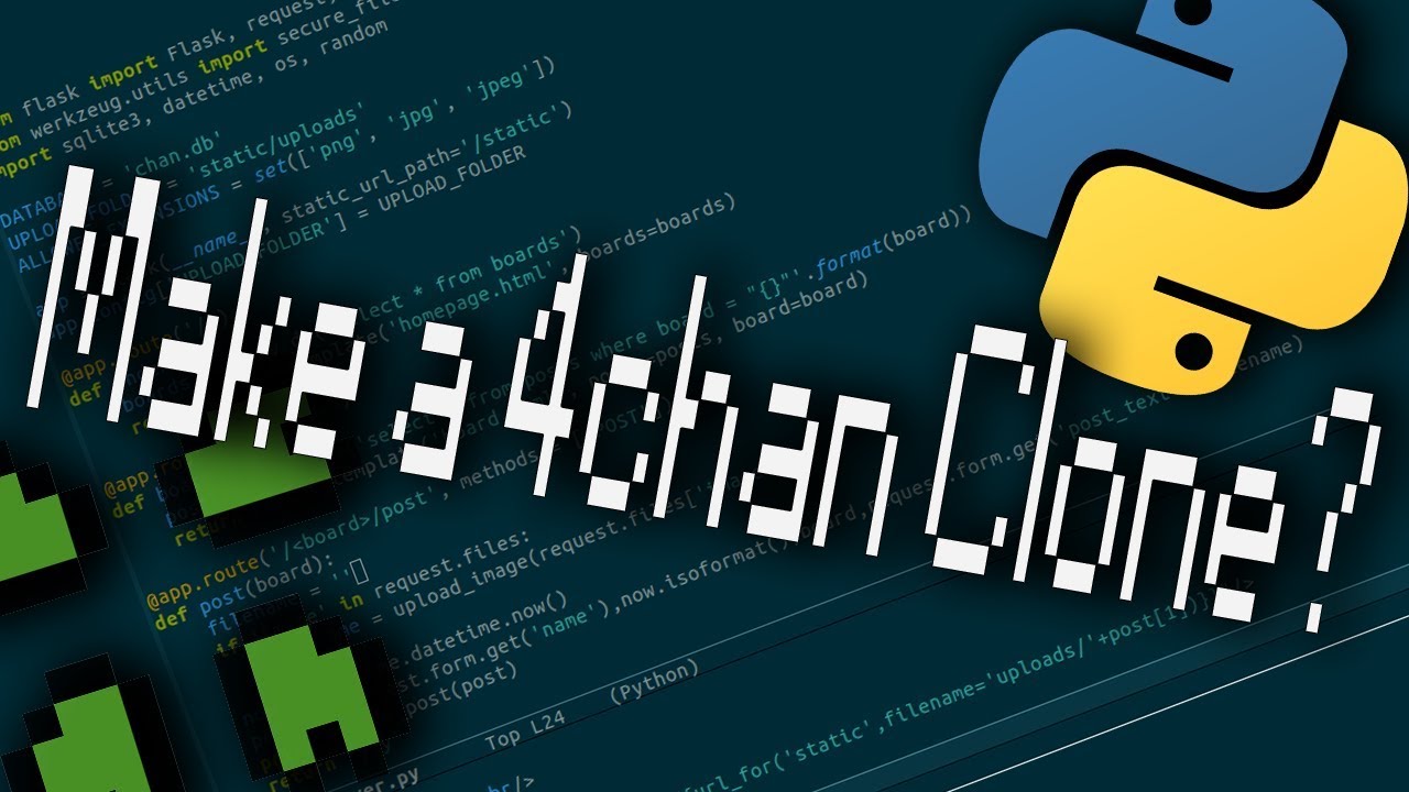 Make a 4chan Clone in Python Flask! Live Programming - YouTube