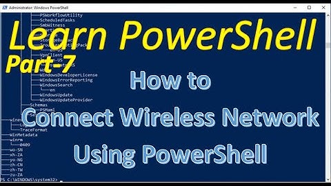 PowerShell - Part 7 | How to connect to wireless network using PowerShell | Techno Network