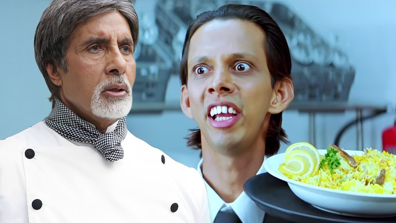 Amitabh हैदराबादी ज़ाफ़रानी पुलाव कॉमेडी सीन - Amitabh Bachchan & Tabu Cheeni Kum Comedy