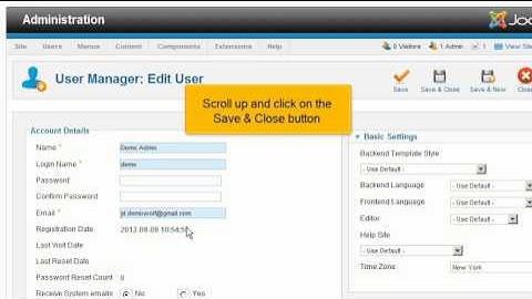Joomla! Tutorial #10: How to Block or Delete a Super Administrator