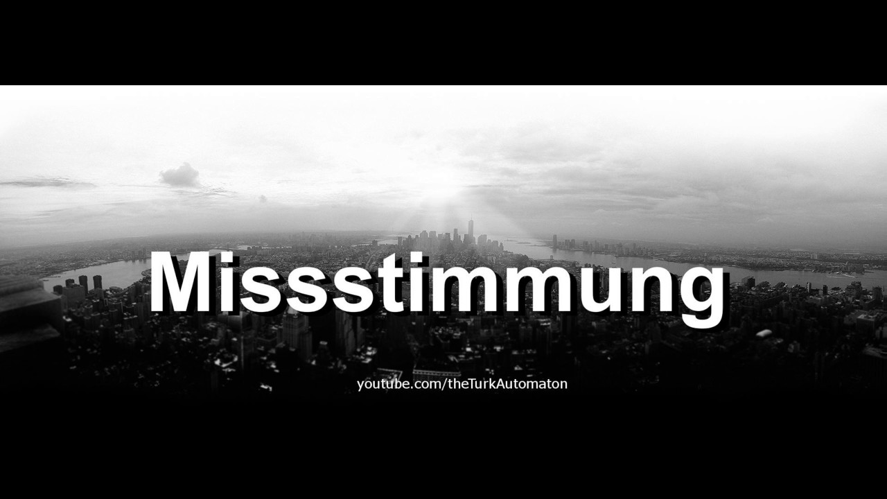 Как произносится Missstimmung на немецком языке?