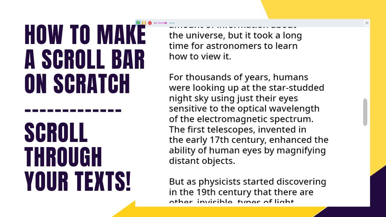 How To Make A Scroll Bar on Scratch - YouTube